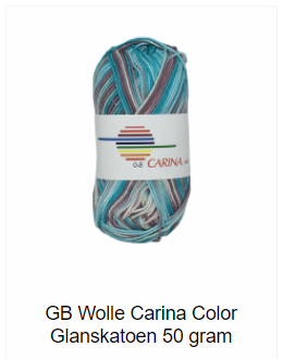 GB Wolle Carina Color 100% glanskatoen 50 gram