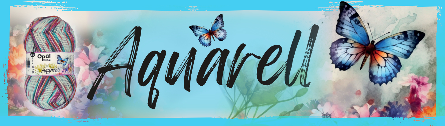 Opal 4-draads sokkenwol Aquarell Banner