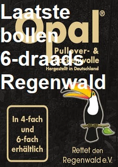 Laatste bollen 6-draads Opal Regenwald uit oudere series