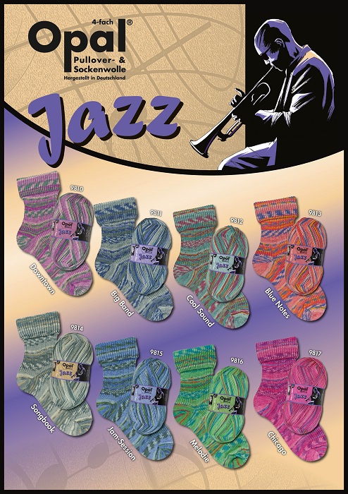 Opal 4 draads sokkenwol Jazz