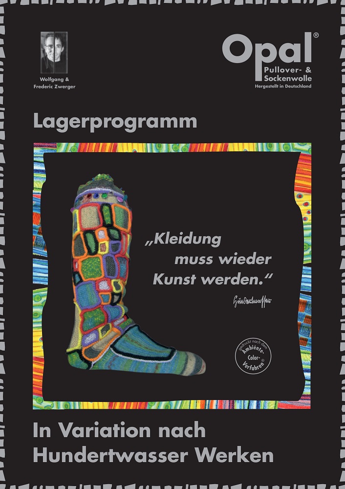Opal 4-draads sokkenwonder Hundertwasser in 24 kleuren
