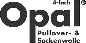 Opal sokkenwol logo zelfstrepende en uni sokkenwol uit Duitsland