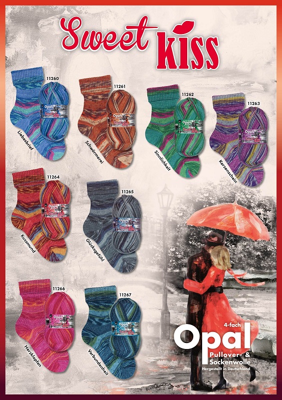 Opal Sweet Kiss 4 draads sokkenwol poster