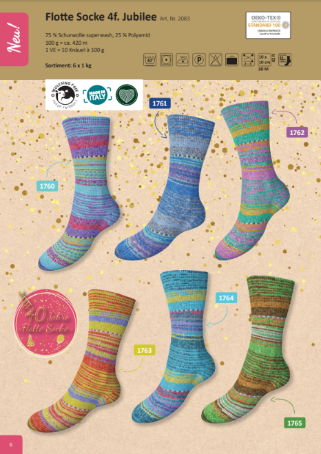 Poster Rellana Flutte Socke Jubileum editie