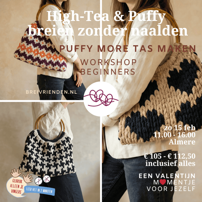 Boek een leuke Puffy workshop met een High Tea