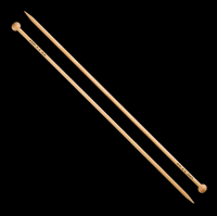 Bamboe breinaalden met knop 35cm, Addi