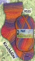 Opal 3-draads sokkenwol 9555 Kirschblute