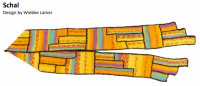 Opal 4-draads Comedy patroon sjaal (Duits)