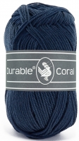 Durable Coral Glanskatoen 50 gram - 0370 Jeans