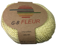 GB Wolle Fleur 23% Zijde - 77% Katoen 03 Geel