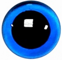 Veiligheidsogen blauw 12 mm zakje van 4 paar