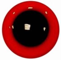 Veiligheidsogen rood 8 mm zakje van 5 paar