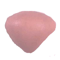 Driehoekneus Soft roze 12 mm per stuk