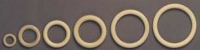 Houten ring 70mm, 10mm dik, gestoomd beukenhout