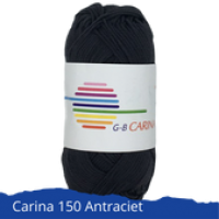 GB Carina glanskatoen 150 Antraciet