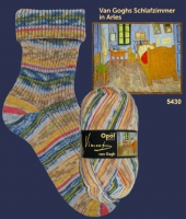 Opal 4 draads sokkenwol Vincent van Gogh 5430 Schlafzimmer in Arles