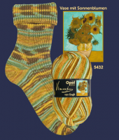 Opal 4 draads sokkenwol Vincent van Gogh 5432 Vase mit Sonnenblumen