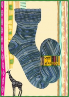 Opal 4-draads sokkenwol Africa 11162 Lebhaft