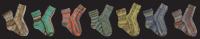 Opal 4-draads sokkenpatroon Dwarsgebreide sok