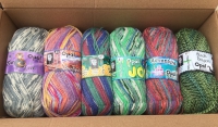 Opal 4-draads sokkenwol Feestpakket Kleurrijk 6