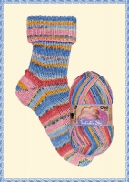 Opal 6-draads sokkenwol Fantastic Sky 11222 Kuschelige Rosenwolke