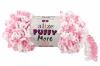 Puffy More 6267 White - Babypink