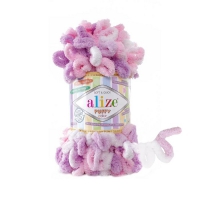 Puffy Color 6051 White Pink Lavender