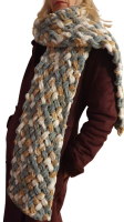 Puffy Patroon Visgraat deken / sjaal