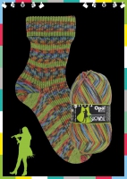 Opal 4-draads sokkenwol Showbiz 11397 Zugabe