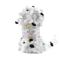 Puffy Color 6450 Dalmatian White Black