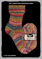 8 bol Opal 4-draads sokkenwol Hundertwasser 4 pakket GRATIS verzending