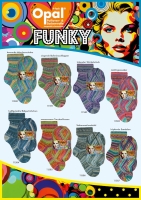 Opal 4-draads sokkenwol Funky 11585 Wassernasse Taucherflossen